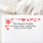 Snowflake Holiday Address Label (Insitu)