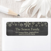 Snowflake Holiday Address Label (Insitu)
