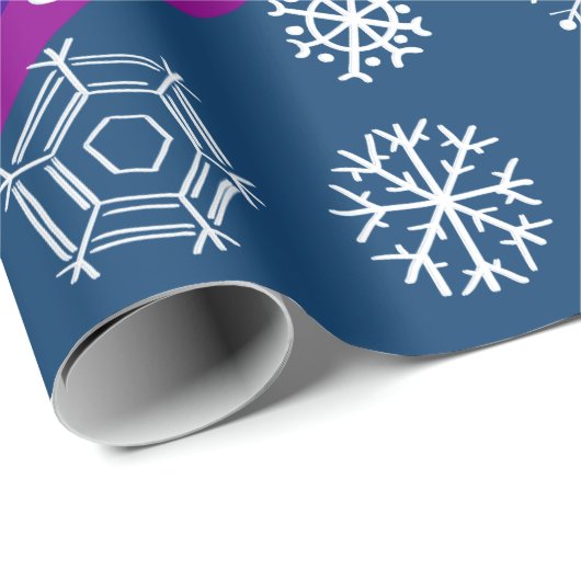 Snowflake Holiday-Geschenk-Wrap mit Regenbogen Geschenkpapier (Rolleneckpunkt)