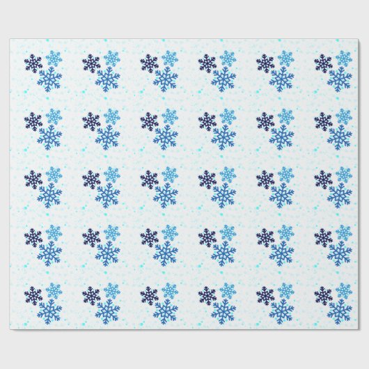 Snowflake Holiday Geschenkpapier (Flach)