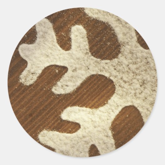 Snowflake Holiday Grußkarten und Aufkleber (Vorderseite)