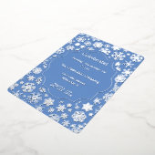 Snowflake Holiday Party Folieneinladung (Gedreht)