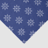 Snowflake Holiday Pattern Weihnachten Blau Seidenpapier (Ausschnitt)
