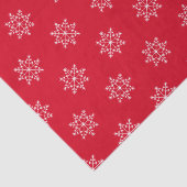 Snowflake Holiday Pattern Weihnachten Rot Seidenpapier (Ausschnitt)