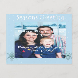 Snowflake Holiday Postkarte