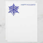 Snowflake Holiday Stationery (Vorne/Hinten)