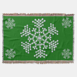 Snowflake Holiday Throw Blanket Decke