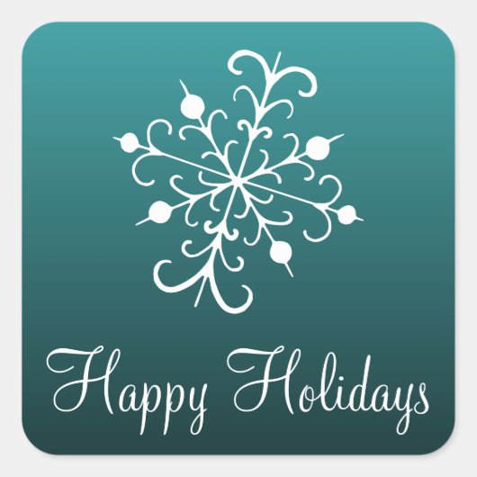 Snowflake Holidays Stickers (Vorderseite)