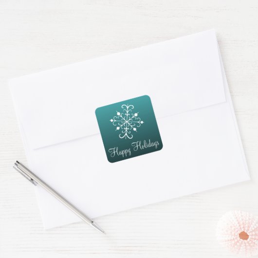 Snowflake Holidays Stickers (Umschlag)