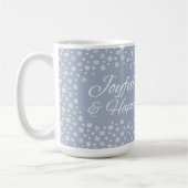 Snowflake Holidays Tasse - wählen Sie Stil, Farbe (Links)