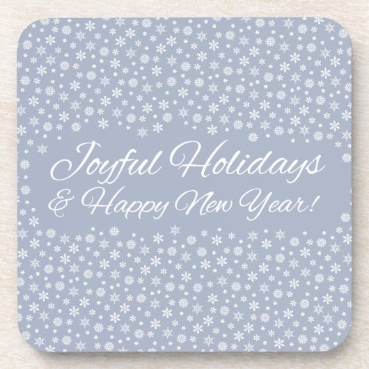 Snowflake Holidays Untersetzer (Vorderseite)