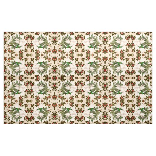 Snowflake Holly Rabbit Stoff (Yard (91,4 cm))