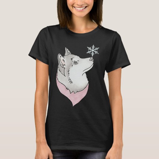 Snowflake Husky T-Shirt (Vorderseite)