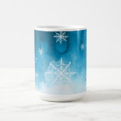 Snowflake Ice Blue - individuelles Angebot und Na Kaffeetasse (Mittel)