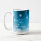  Snowflake Ice Blue - individuelles Angebot und Na Kaffeetasse (Links)