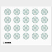 Snowflake Ice Blue Sticker (Blatt)