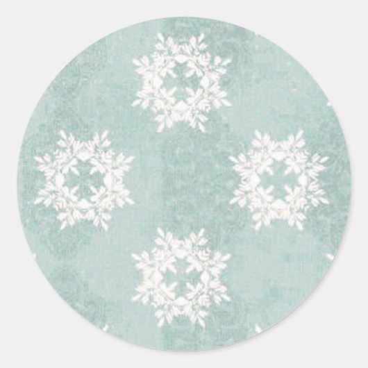 Snowflake Ice Blue Sticker (Vorderseite)