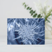 Snowflake Ice Dankeskarte (Stehend Vorderseite)
