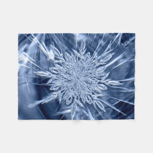 Snowflake Ice Fleecedecke (Vorderseite (Horizontal))