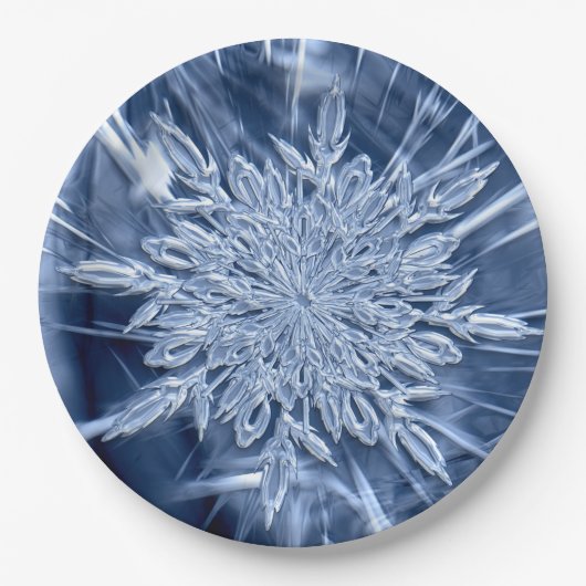 Snowflake Ice Pappteller (Vorderseite)