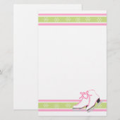 Snowflake Ice Skate Briefpapier (Vorne/Hinten)
