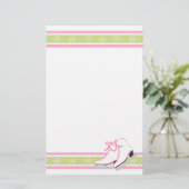 Snowflake Ice Skate Briefpapier (Stehend Vorderseite)