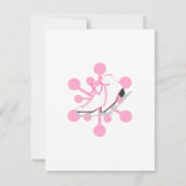 Snowflake Ice Skate Einladung (Rückseite)