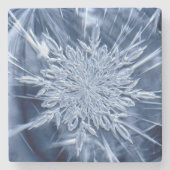 Snowflake Ice Steinuntersetzer (Vorderseite)