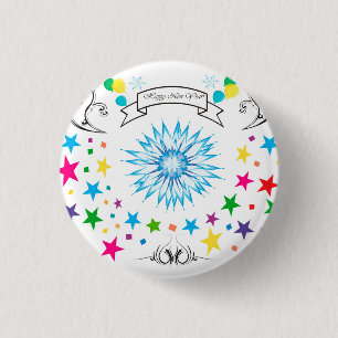 Snowflake im neuen Jahr Button