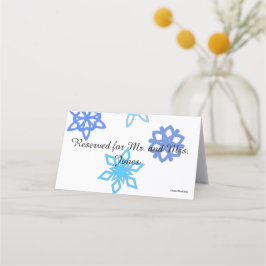 Snowflake individuell anpassbarer Tisch/Platzkarte Platzkarte