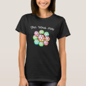 Snowflake Jewel Tones Fügen Sie Ihre Worte T - Shi T-Shirt (Vorderseite)