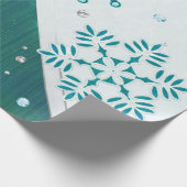 Snowflake Jewelen 3D Geschenkpapier (Ecke)