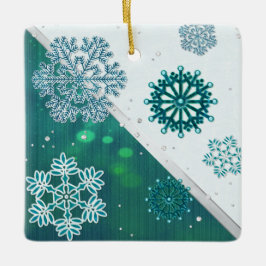 Snowflake Jewelen 3D Keramikornament