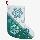 Snowflake Jewelen 3D Kleiner Weihnachtsstrumpf (Vorderseite)