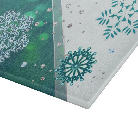 Snowflake Jewelen 3D Schneidebrett (Ecke)