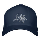 Snowflake Joy Bestickte Kappe (Vorderseite)