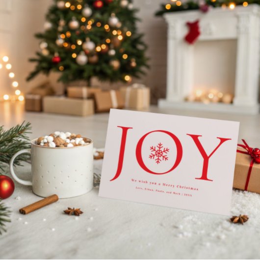 Snowflake Joy Familie Foto Collage Weihnachten