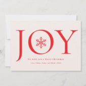 Snowflake Joy Familie Foto Collage Weihnachten (Vorderseite)