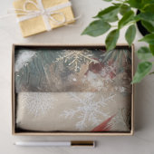 Snowflake-Kardinal Seidenpapier (Geschenk)