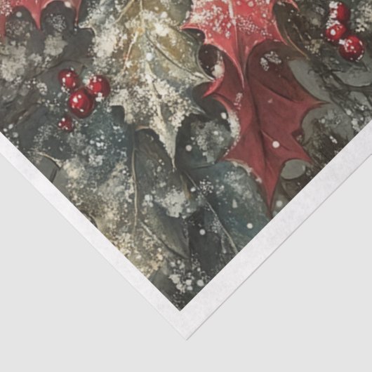 Snowflake-Kardinal Seidenpapier (Ausschnitt)