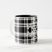 Snowflake Kariert Coffee Tasse (Vorderseite Links)