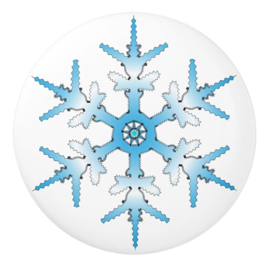 SNOWFLAKE KERAMIKKNAUF (Vorderseite)