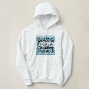 Snowflake Kisses & Christmas Wünsche Hoodie
