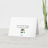 Snowflake Kisses Feiertagskarte (Rückseite)