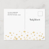 Snowflake Kisses & Heartfelt Wünsche | FOTO Feiertagspostkarte (Rückseite)