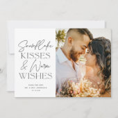 Snowflake Kisses Neuvermählte Weihnachten Drei Fot (Vorderseite)