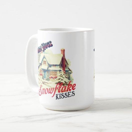 SnowFlake Kisses Tasse (Vorderseite Links)