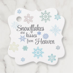 Snowflake Kisses von Heaven Gift Tags Geschenkanhänger