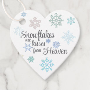 Snowflake Kisses von Heaven Gift Tags Geschenkanhänger