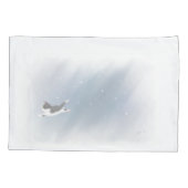 Snowflake Kitten Kissenbezug (Rückseite)